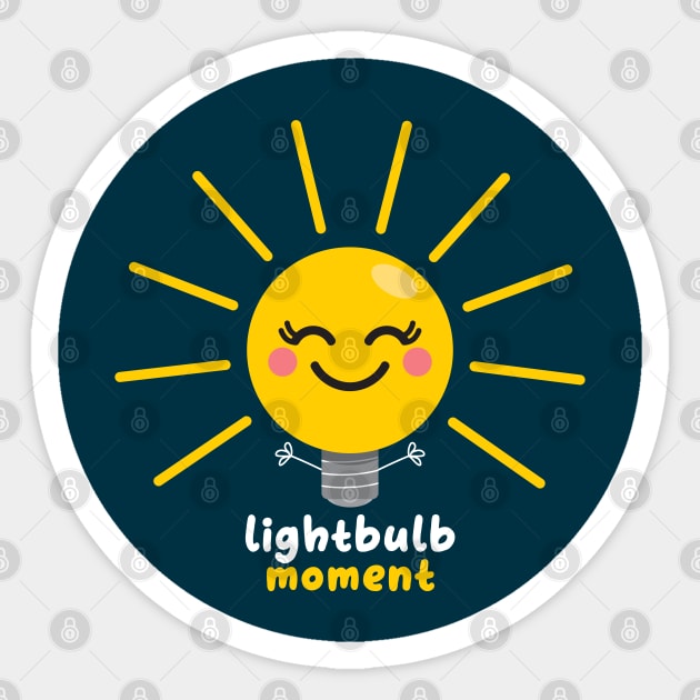 Lightbulb Moment Sticker by VicEllisArt